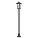 127cm Solar LED Lamp Post Light – Black Outdoor Garden Light | Static White Glow OUTSUNNY - Little and Giant Explorers Outsunny