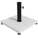 12kg Garden Parasol Base with Adjustable Foot Pad in White - Little and Giant Explorers Outsunny