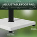 12kg Garden Parasol Base with Adjustable Foot Pad in White - Little and Giant Explorers Outsunny