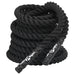 12m Battle Rope in Black 9kg - Little and Giant Explorers vidaXL