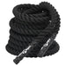 12m Battle Rope in Black 9kg - Little and Giant Explorers vidaXL