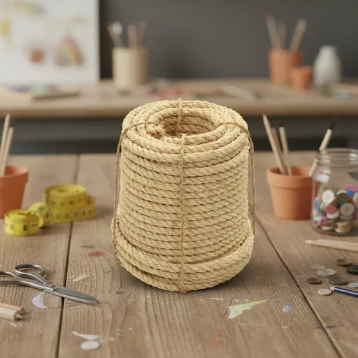 12mm Natural Sisal Rope – 100m | 100% Sisal Fibre - Heavy-Duty Rope for Garden and DIY VIDAXL - Little and Giant Explorers vidaXL