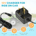 12V - 1A Battery Charger for Kids Ride on Vehicles - Little and Giant Explorers AIYAPLAY