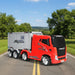 12V 2-in-1 Kids Semi-Truck Container Ride-On | Detachable Transport with 8 EVA Wheels - Little and Giant Explorers Costway
