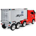 12V 2-in-1 Kids Semi-Truck Container Ride-On | Detachable Transport with 8 EVA Wheels - Little and Giant Explorers Costway