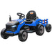 12V Kids 2-in-1 Ride-On Tractor with Detachable Trailer – Blue | Dual Control AIYAPLAY - Little and Giant Explorers AIYAPLAY