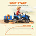 12V Kids 2-in-1 Ride-On Tractor with Detachable Trailer – Blue | Dual Control AIYAPLAY - Little and Giant Explorers AIYAPLAY