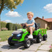 12V Kids 2-in-1 Ride-On Tractor with Detachable Trailer – Green | Dual Control AIYAPLAY - Little and Giant Explorers AIYAPLAY