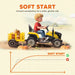 12V Kids 2-in-1 Ride-On Tractor with Detachable Trailer – Yellow | Dual Control AIYAPLAY - Little and Giant Explorers AIYAPLAY