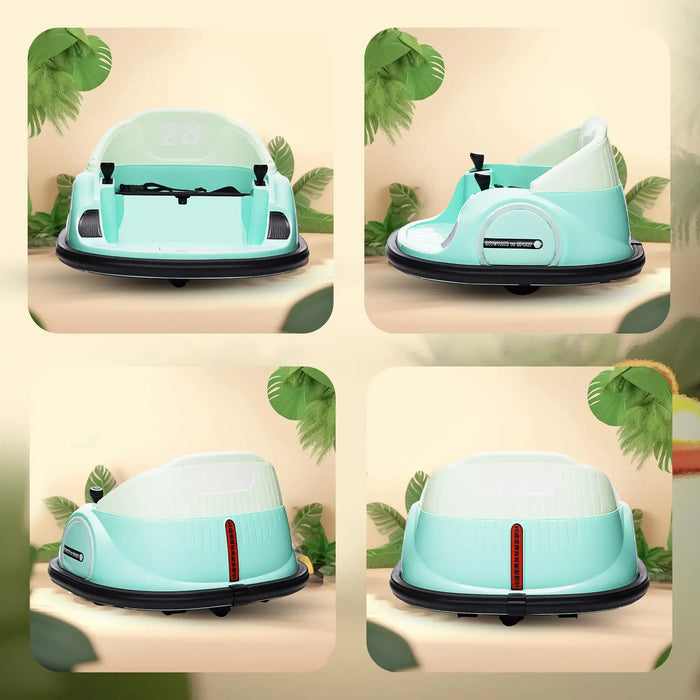 12V Kids Bumper Car - Green | 360° Rotation with Dual Control Remote and Manual Drive AIYAPLAY - Little and Giant Explorers AIYAPLAY