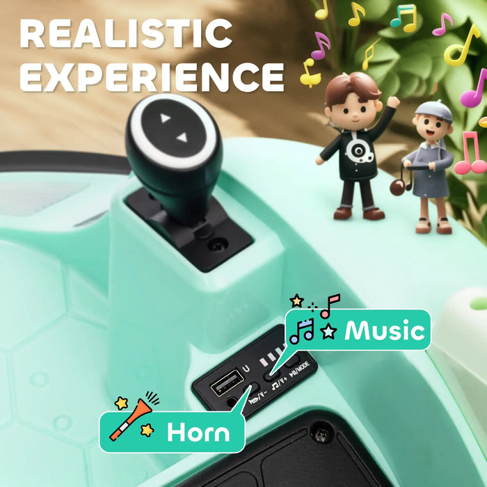 12V Kids Bumper Car - Green | 360° Rotation with Dual Control Remote and Manual Drive AIYAPLAY - Little and Giant Explorers AIYAPLAY