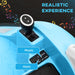 12V Kids Bumper Car Light Blue | 360° Rotation with Dual Control - Little and Giant Explorers AIYAPLAY