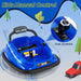 12V Kids Electric Bumper Car – Blue | 360° Spin, LED Lights and Dual Control COSTWAY - Little and Giant Explorers Costway