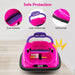 12V Kids Electric Bumper Car – Pink | 360° Spin, LED Lights and Dual Control COSTWAY - Little and Giant Explorers Costway