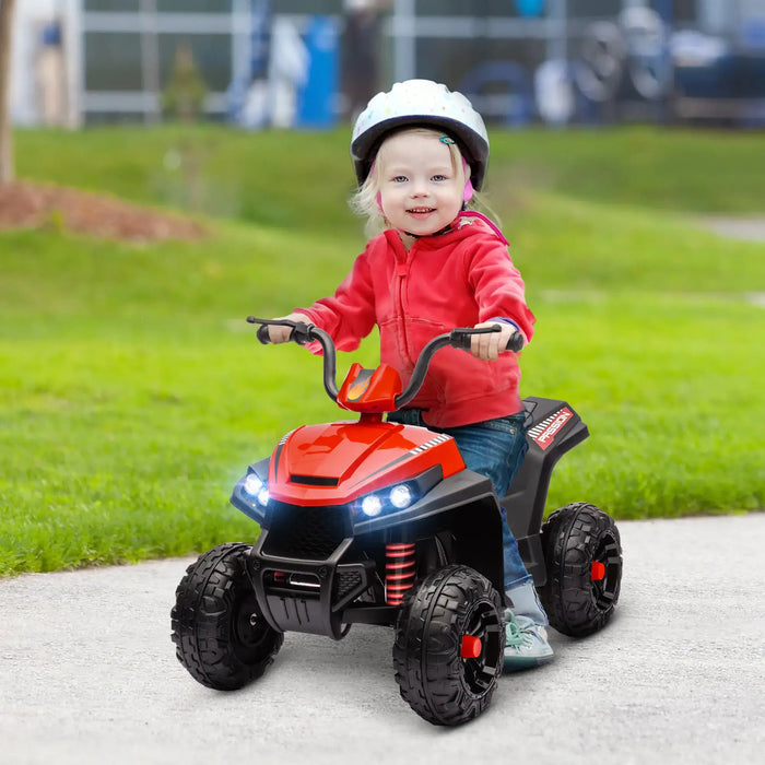 Kids Electric Quad Bike with Spring Suspension System in Red 12V - Little and Giant Explorers AIYAPLAY