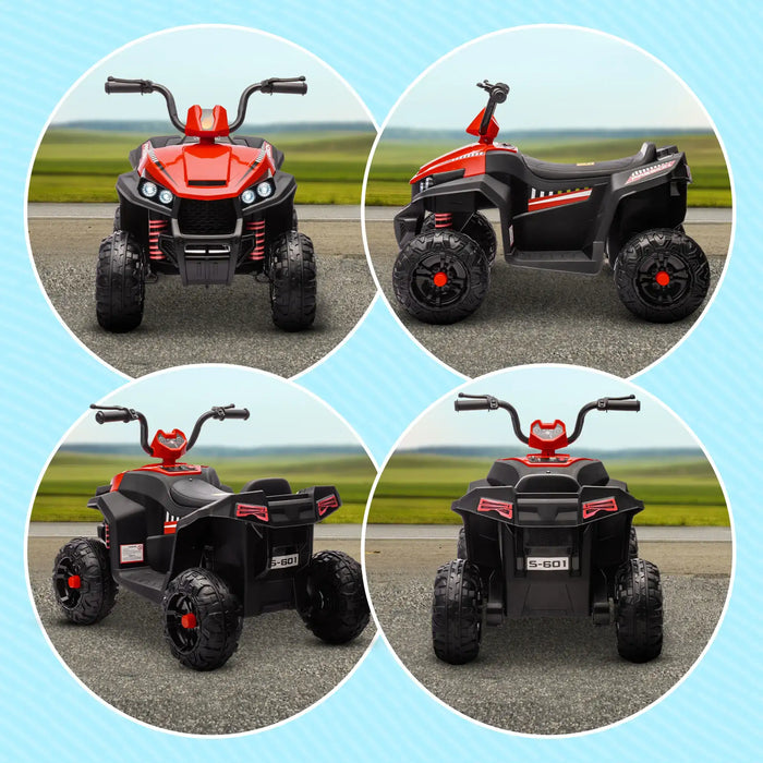 Kids Electric Quad Bike with Spring Suspension System in Red 12V - Little and Giant Explorers AIYAPLAY