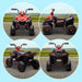 Kids Electric Quad Bike with Spring Suspension System in Red 12V - Little and Giant Explorers AIYAPLAY