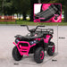 Kids Electric Ride-On ATV Quad with Storage Basket in Pink 12V - Little and Giant Explorers AIYAPLAY