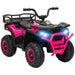 Kids Electric Ride-On ATV Quad with Storage Basket in Pink 12V - Little and Giant Explorers AIYAPLAY