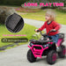 Kids Electric Ride-On ATV Quad with Storage Basket in Pink 12V - Little and Giant Explorers AIYAPLAY
