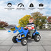 12V Kids Electric Ride-On Excavator - Blue | Forward and Reverse and Working Arm COSTWAY - Little and Giant Explorers Costway