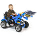 12V Kids Electric Ride-On Excavator - Blue | Forward and Reverse and Working Arm COSTWAY - Little and Giant Explorers Costway