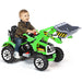 12V Kids Electric Ride-On Excavator - Green | Forward and Reverse and Working Arm COSTWAY - Little and Giant Explorers Costway