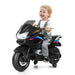 12V Kids Electric Ride-On Motorcycle – Black | Training Wheels and USB Input COSTWAY - Little and Giant Explorers Costway