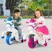 12V Kids Electric Ride-On Unicorn Pony – Rose | Galloping Horse Mode and Music COSTWAY - Little and Giant Explorers Costway