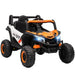 12V Kids Electric Ride-On UTV Car - Orange | LED Lights, Music and USB AIYAPLAY - Little and Giant Explorers AIYAPLAY