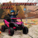 12V Kids Electric Ride-On UTV Car - Pink | LED Lights, Music and USB AIYAPLAY - Little and Giant Explorers AIYAPLAY