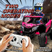 12V Kids Electric Ride-On UTV Car - Pink | LED Lights, Music and USB AIYAPLAY - Little and Giant Explorers AIYAPLAY