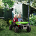 12V Kids Electric Ride-On UTV - Green | Electronic Bucket with Music System HOMCOM - Little and Giant Explorers HOMCOM