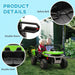 12V Kids Electric Ride-On UTV - Green | Electronic Bucket with Music System HOMCOM - Little and Giant Explorers HOMCOM