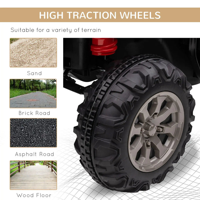 High traction wheel of kids electric ride-on UTV, suitable for sand, brick, asphalt, wood terrains