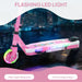 12V Kids Electric Scooter - Pink | Light-Up Pedals and Wheels - Removable Stabiliser Wheels AIYAPLAY - Little and Giant Explorers AIYAPLAY