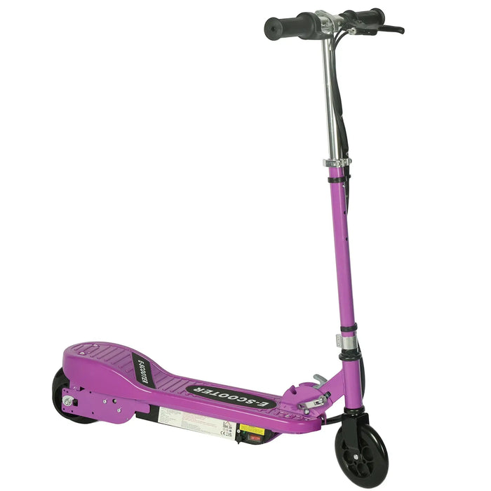 12V Kids Electric Scooter – Purple | Adjustable Height, Foldable Frame and Handbrake AIYAPLAY - Little and Giant Explorers