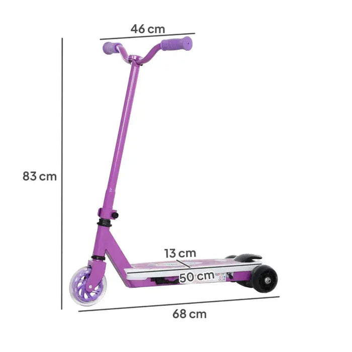 12V Kids Electric Scooter - Purple | Light-Up Pedals and Wheels - Removable Stabiliser Wheels AIYAPLAY - Little and Giant Explorers AIYAPLAY