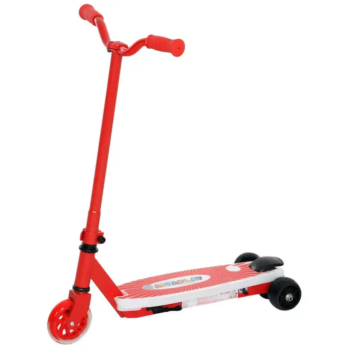 12V Kids Electric Scooter - Red | Light-Up Pedals and Wheels - Removable Stabiliser Wheels AIYAPLAY - Little and Giant Explorers AIYAPLAY