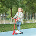 12V Kids Electric Scooter - Red | Light-Up Pedals and Wheels - Removable Stabiliser Wheels AIYAPLAY - Little and Giant Explorers AIYAPLAY