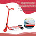 12V Kids Electric Scooter - Red | Light-Up Pedals and Wheels - Removable Stabiliser Wheels AIYAPLAY - Little and Giant Explorers AIYAPLAY