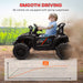 12V Kids Electric UTV Black | Single-Rider Adventure Vehicle with Dual Suspension - Little and Giant Explorers AIYAPLAY