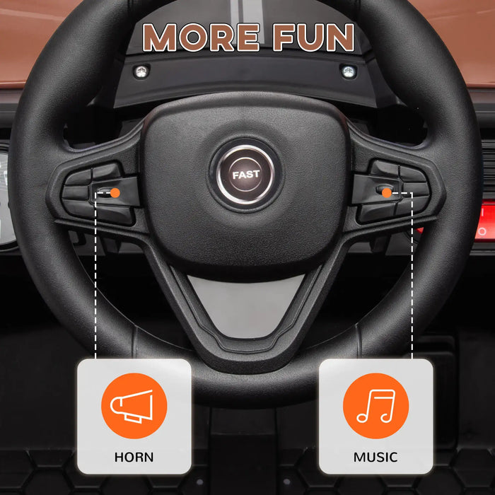 12V Kids UTV Brown | Dual Motor Adventure Vehicle - Little and Giant Explorers AIYAPLAY