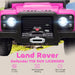 12V Kids Electric Car Pink | Land Rover Defender 110 SVX with 2.4G Remote - Little and Giant Explorers AIYAPLAY
