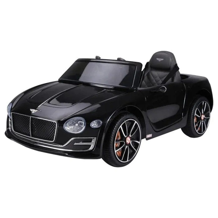 12V kids black Bentley GT electric ride-on car with remote control and LED lights