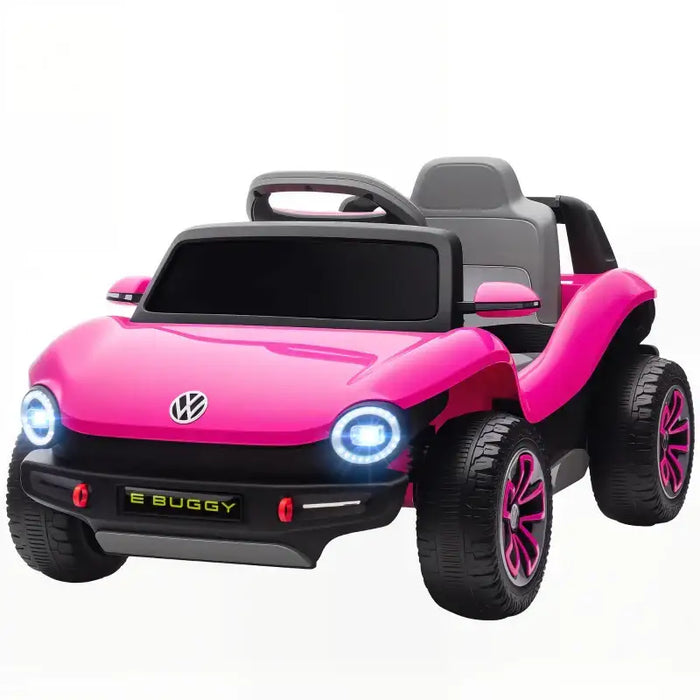12V Kids Licensed Volkswagen E-Buggy Ride-On Car – Pink | Remote Control AIYAPLAY - Little and Giant Explorers AIYAPLAY