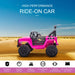 12V Kids Off-Road Ride-On Car Pink | Ultra-Cool Adventure Vehicle - Little and Giant Explorers HOMCOM