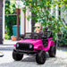 12V Kids Off-Road Ride-On Car Pink | Ultra-Cool Adventure Vehicle - Little and Giant Explorers HOMCOM