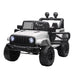 12V Kids Off-Road Ride-On Car - White | Dual Motors with Working Doors HOMCOM - Little and Giant Explorers HOMCOM