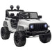 12V Kids Off-Road Ride-On Car - White | Dual Motors with Working Doors HOMCOM - Little and Giant Explorers HOMCOM
